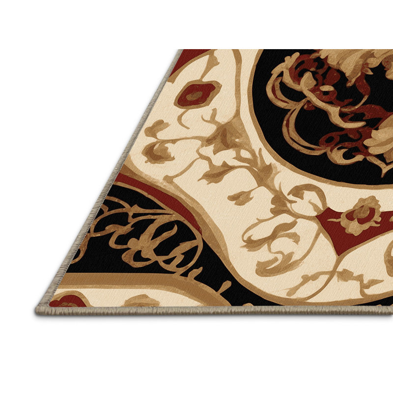 Baroque Bloom Rug, Rectangle 2' x 3'