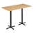 60"L x 30"W Solid Wood Commercial Tabletop with 22" x 22" Dining Height X-Bases-1721054180-1716351460-1716351481