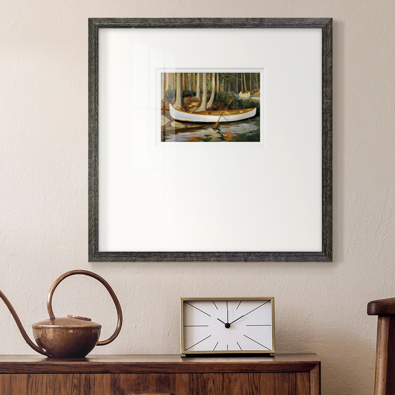 Golden Canoepremium, reproduction encadrée, L 17 po x H 17 po, Papier avec cadre noir