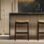 31in. H Bar-Height Wood Barstool with Faux-Leather Seat, 1PC-1963430234