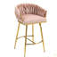 Ensemble de 2 tabourets de bar 26 po à hauteur de comptoir avec base chromée à dossier ondulé et repose-pieds-1092506754
