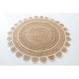 Hand Braided Jute / Sisal Area Rug in White