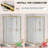 Enclo 36" W X 36" D X 71" H Framed Square Shower Enclosure With 1/4"Clear Tempered Glass