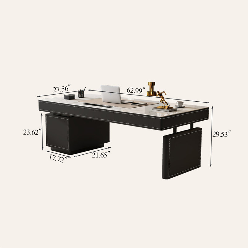 Bureau moderne 62,99 po, H 29,53 po x l 62,99 po x P 27,56 po