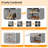 Expandable 8-Tier Shoe Rack Organizer with Door – Modular Shoe Storage Cabinet with PVC Shelves, Stackable, Dustproof, Space-Saving, Holds 32 Pairs, for Entryway, Hallway, Closet, Bedroom-1403638331