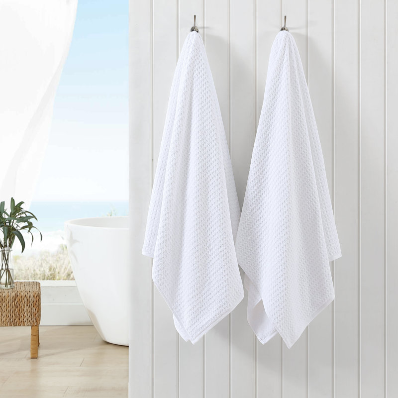 2 Piece 100% Cotton Bath Sheet Towel Set, White, 2 Pack - Bath Sheet