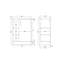 605mm Single Bathroom Vanity with Integrated Solid Surface Basin
