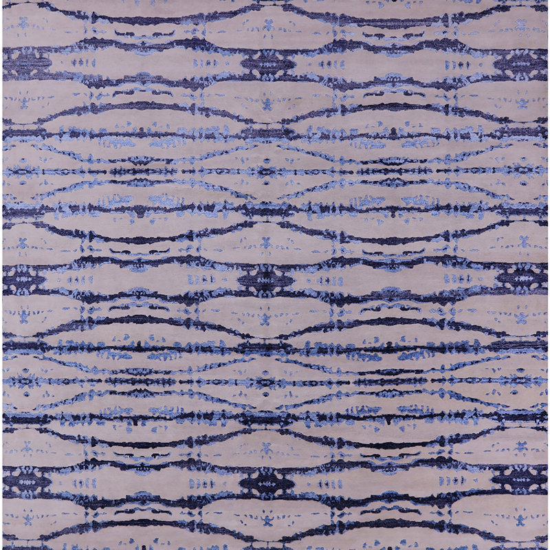 Tapis bleu Gulfcrest, Carré 6 pi
