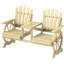 Banc de jardin stable en bois, banc de jardin 2 places-17176242