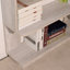 Bibliothèque de coin autoportante de 90 cm (35,43 po) pour le salon, la chambre à coucher, le bureau personnel, la bibliothèque en bois avec panneau anti-chute et dispositif anti-basculement, Vitrine de rangement ouverte 5 couleurs-129860160