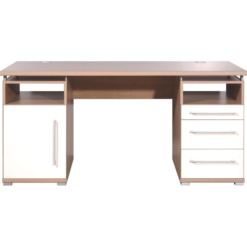 Vision Desk 160 X 80 Cm, Royal walnut replica/Cream