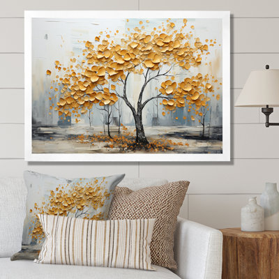 «Golden Elegance Maple Tree I», reproduction sur toile