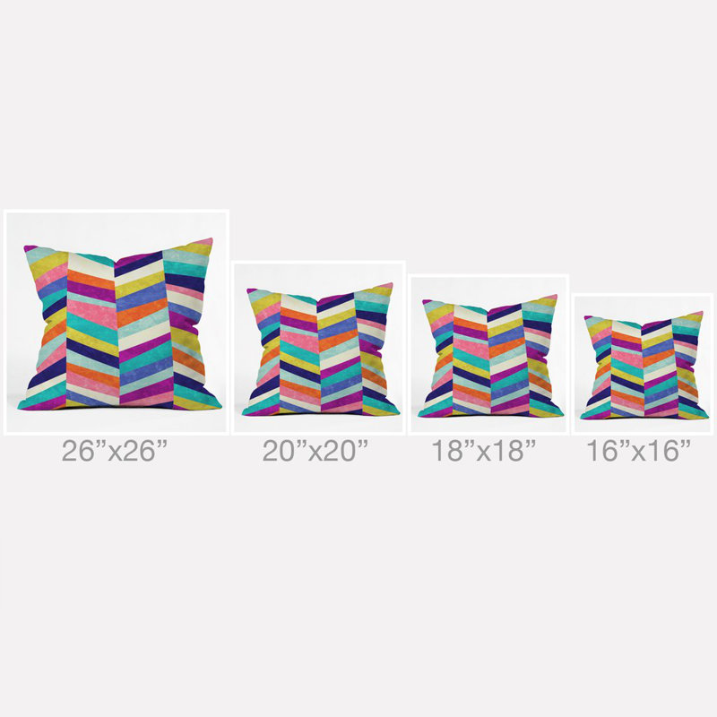 Coussin décoratif vers le haut jacqueline maldonado, 18 po x 18 po