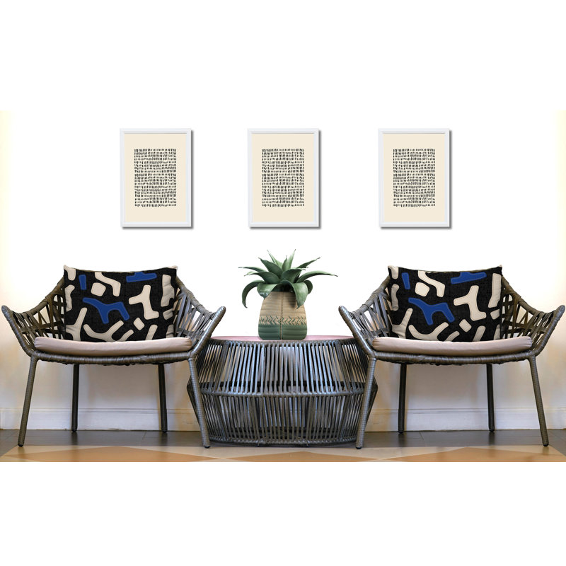 Coussin intérieur / extérieur 2 ensembles Mai, Marine, 25 x 18