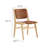 Saoirse Faux Leather Wood Dining Side Chair-99160819-99160820
