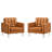 Loft Tufted Vegan Leather Armchairs --1299291065