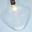 Luminaire suspendu en verre à 1 lumière à intensité variable