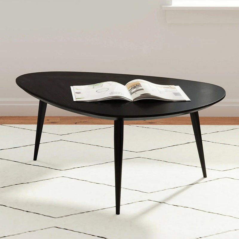 Triangular Solid Wood Coffee Table