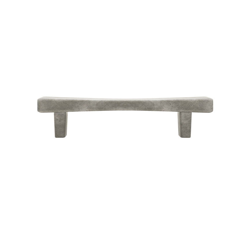 Poignée barre diamantée fuselée, 4", Nickel patiné