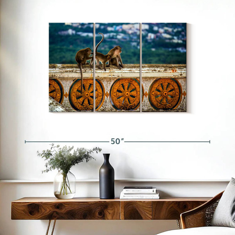 Brampt Thai Monkeys, 24" H x 38" W
