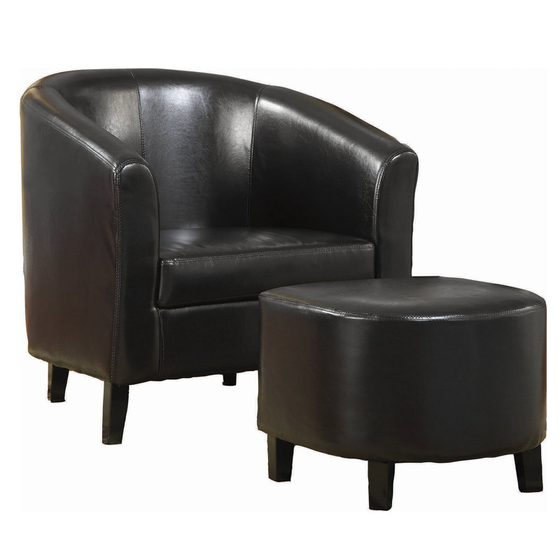 Fauteuil demi-tonneau avec repose-pieds 29,5 po Adonica