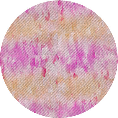 Tapis abstrait rose / jaune