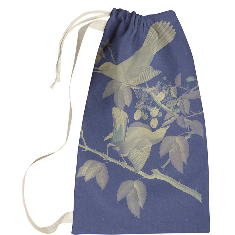 Sac à linge pour chat oiseau Maciejewski, Grand (H 76,5 po x l 29,5 po x P 1,5 po), Bleu
