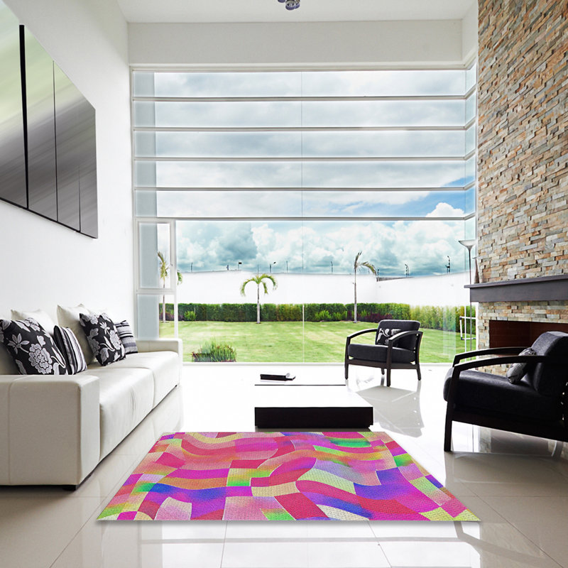 Gassin Abstract Indoor Rug, Square 7'