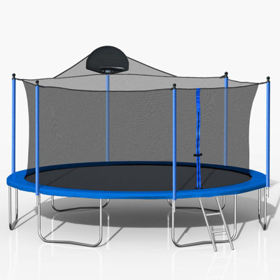 Beyong Round Backyard Trampoline with Safety Enclosure