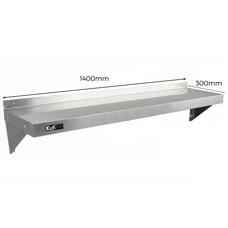 2 Piece Metal Bracket Shelf
