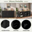 Buffet de rangement multifonctionnel avec tablettes réglables, support à 3 niveaux, tiroir et porte-5720012
