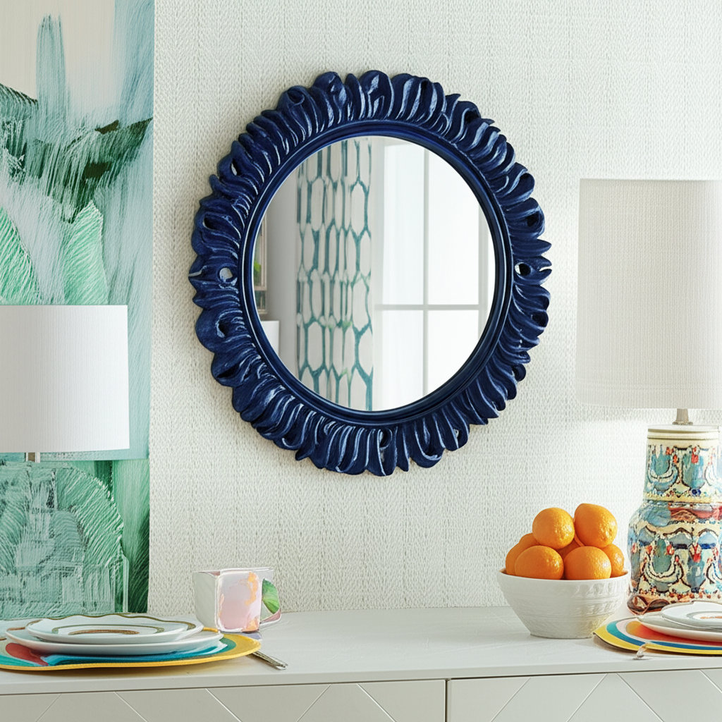 20" Mirror, Blue