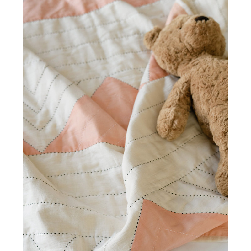 Quilted Throw Blanket, Pink