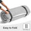 Futon japonais en mousse à mémoire de forme, matelas d'invité pliable et portable de taille simple, gris respirant