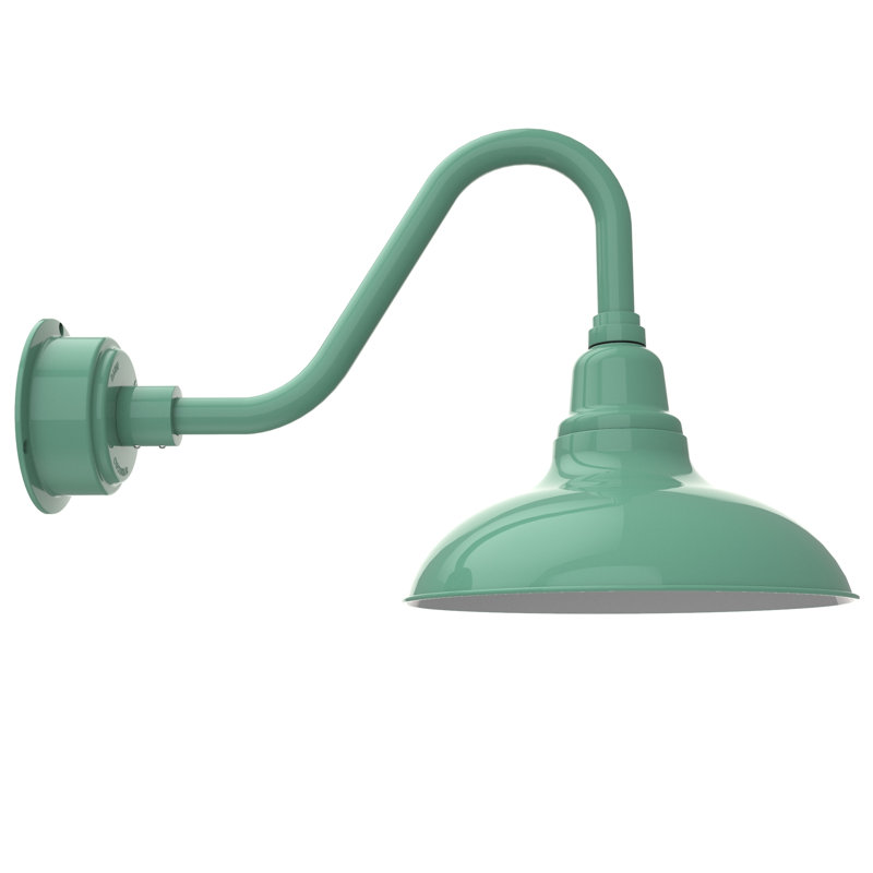 Luminaire de grange d’extérieur à del Idella, Jade, H 18 po x l 12 po x P 30 po
