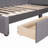 Upholstered Daybed with 2 Storage Drawers Twin Size Sofa Bed Frame No Box Spring Needed, Linen Fabric-1444304690