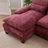 127'' Sectional Couches For Living Room,U Shaped Cloud Couch Sectionals With Console Bluetooth Speaker For Living Room-Wine Red-894172055