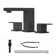 2-handle Bathroom Faucet with Drain Assembly