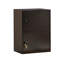 Armoire de rangement Joma, 2 portes avec serrure en métal, rouge cacao, 23 po