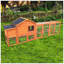 Spacious Wooden Chicken Coop With Nesting Box, UV-Resistant Roof, And Easy-Clean Tray For Outdoor Use