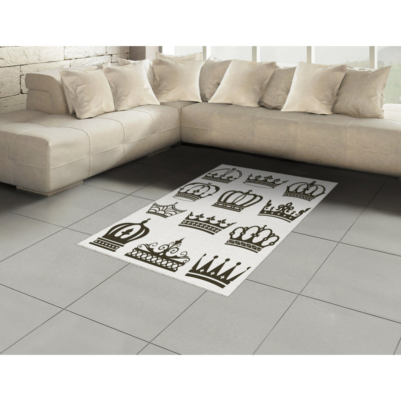 Tapis décoratif très long en fibres de polyester très haute densité, Rectangle— 4 pi x 5 pi 8 po