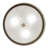 Kaeman Mahogany Bronze 3 - Bulb Outdoor Semi Flush Mount