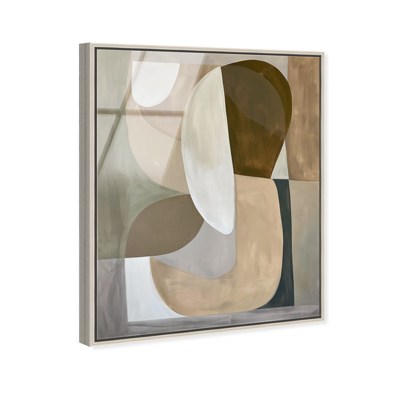Breeze of Soft Shapes I High-Gloss Frameless Acrylic Glass Wall Art Abstract Print by Oliver Gal, Ready to Hang, 16 x 20