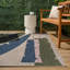 Tapis d'intérieur / extérieur bleu marine / crème Correlly-1975019421