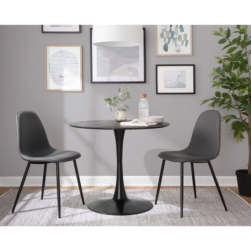 Table moderne, Noir / blanc, Noir