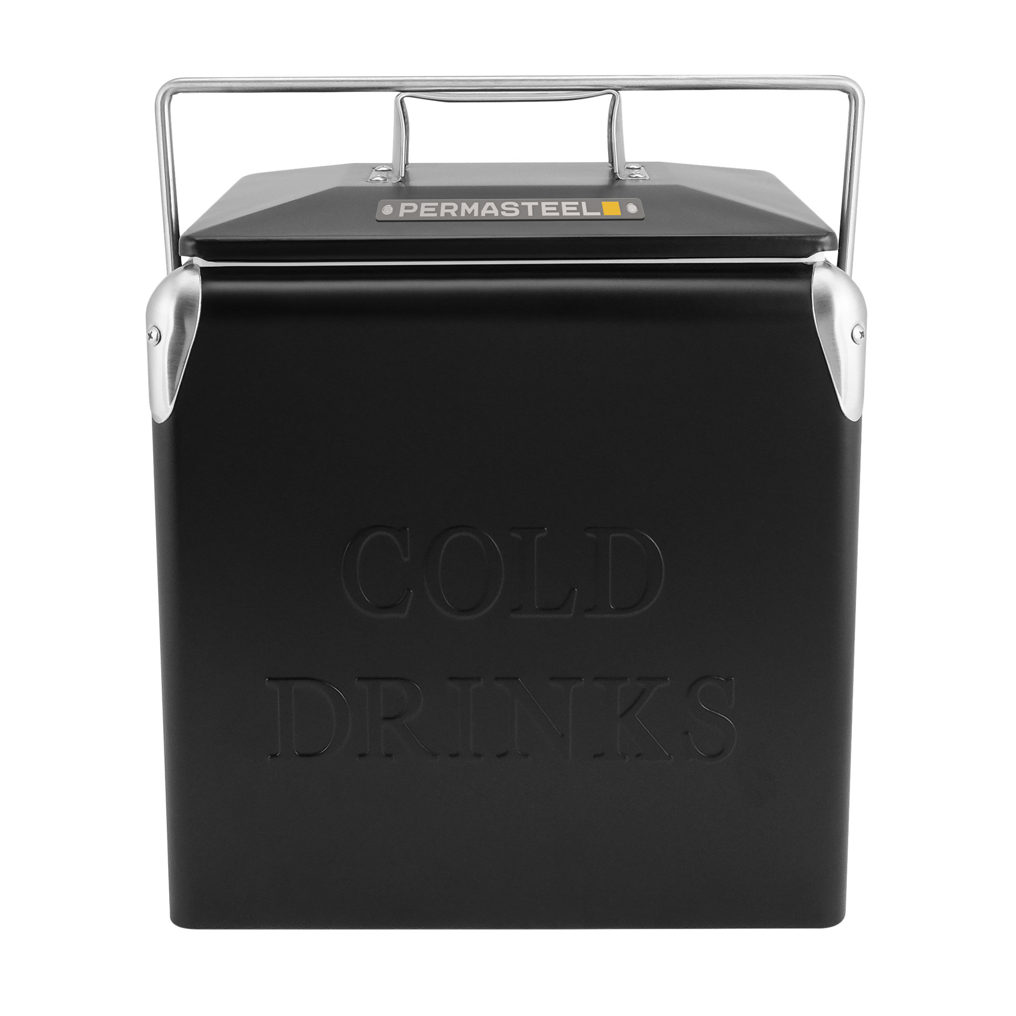 Permasteel 14-Quart Small Portable Cooler, Black