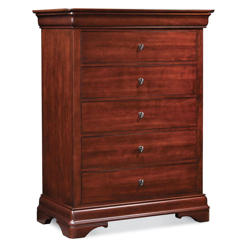Marseilles 5 - Drawer Solid Wood Dresser