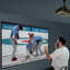 Mount-It! White Portable Projector 100" Screen for Indoor & Outdoor Projection, Wall or Pole Mounted