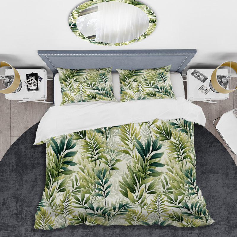 Ensemble de housse de couette Aishling, Housse de couette simple + 1 taie décorative stan