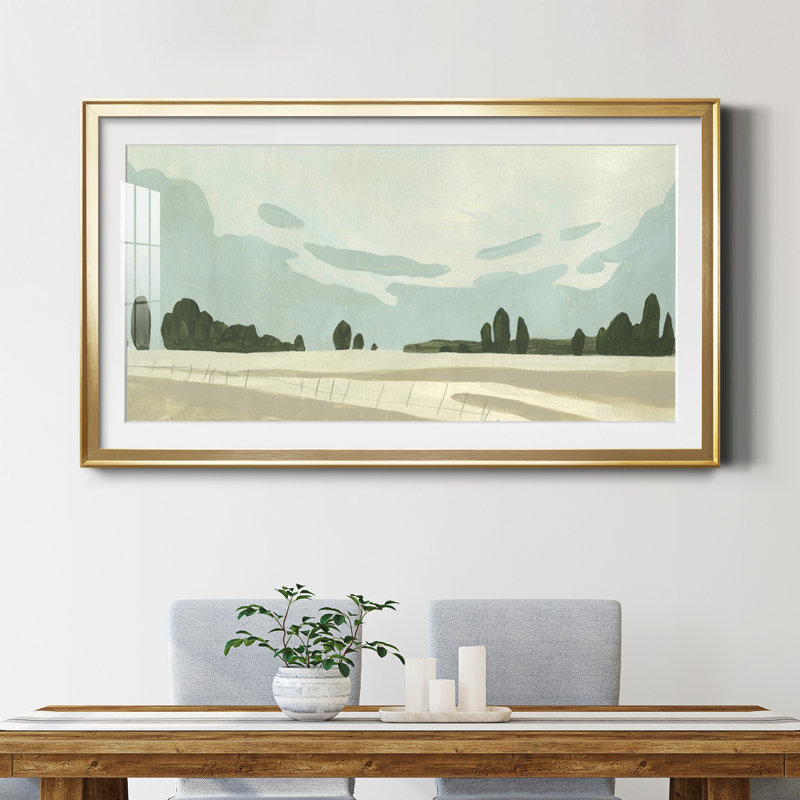Farmland Study III - reproduction sur toile encadrée, Or, H 22,5 po x l 42,5 po x P 1 po